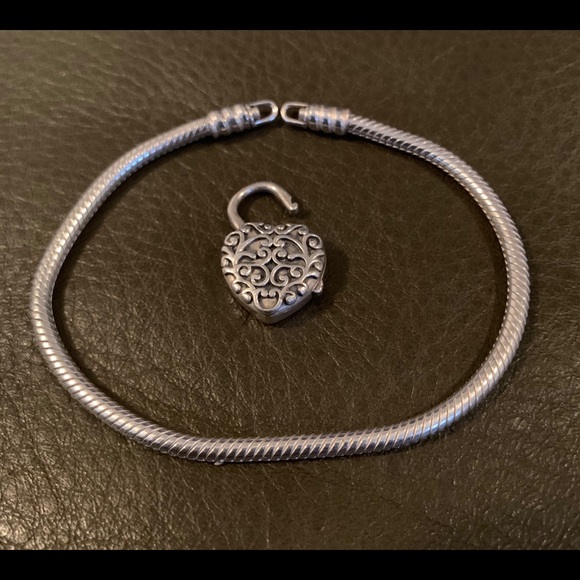 Pandora Bracelet W/ Locks and Charms